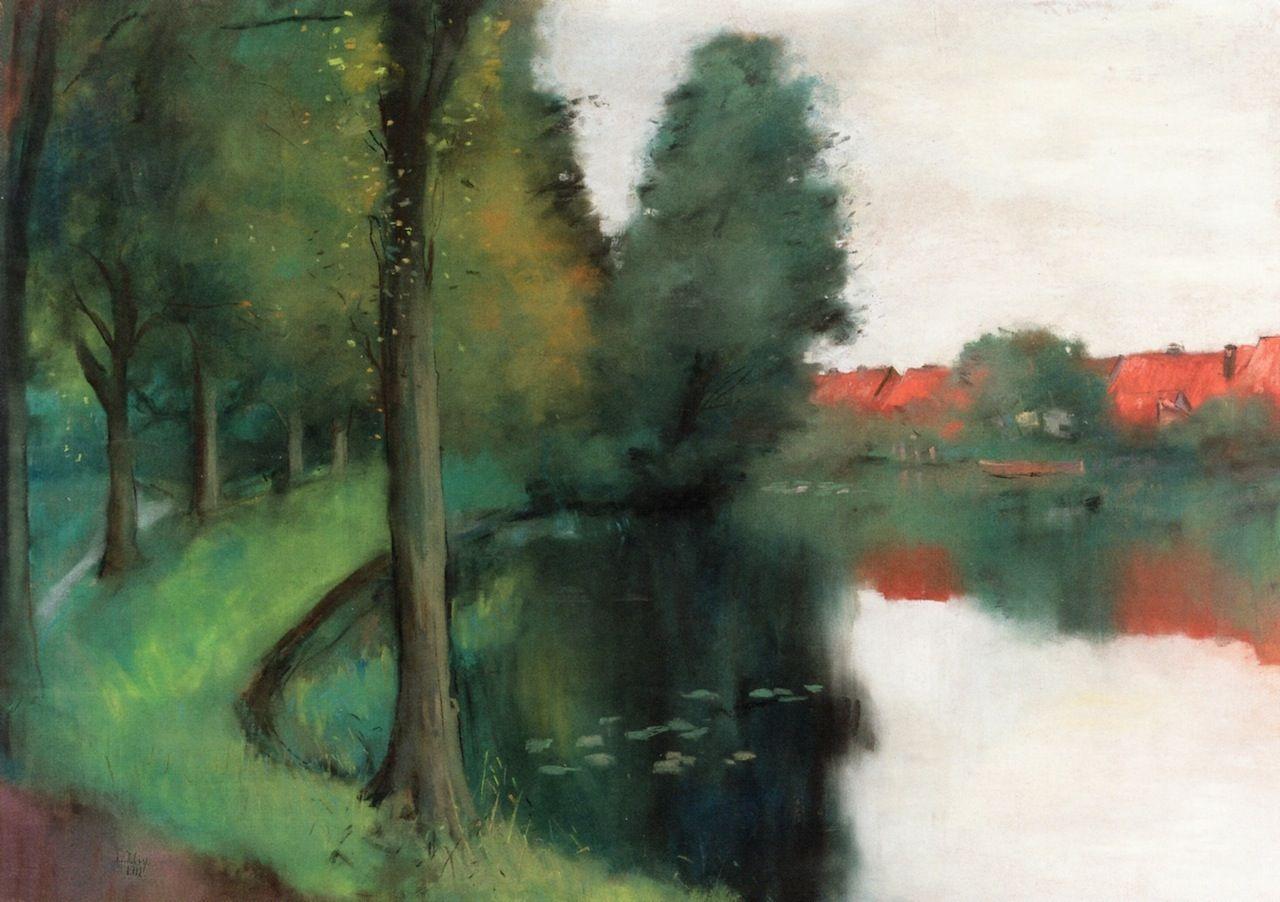 pintura Pueblo Holandés - Lesser Ury