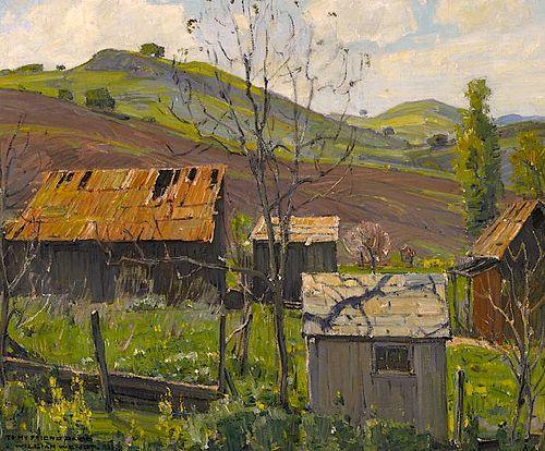 pintura Rancho De Las Estribaciones - William Wendt