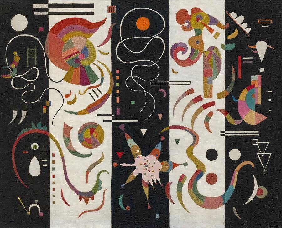 pintura Rayas - Wassily Kandinsky