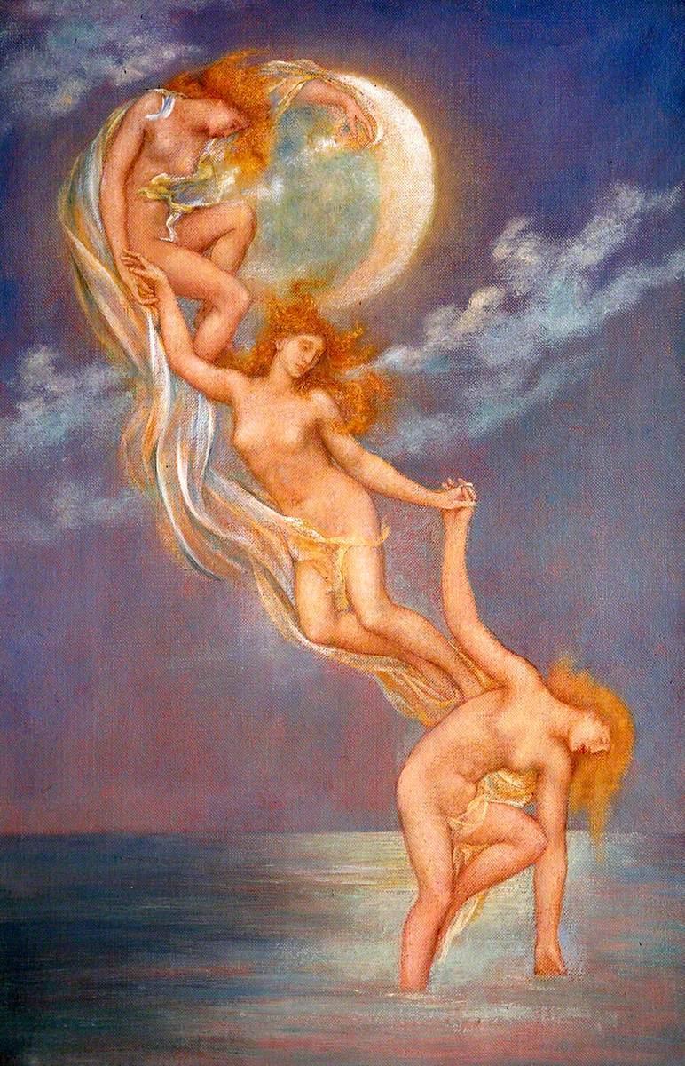 pintura Rayos De Luna - Evelyn De Morgan