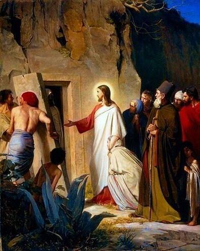 pintura Resucitando A Lázaro - Carl Bloch