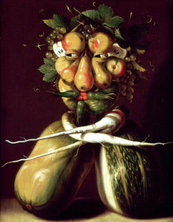 pintura Retrato Caprichoso - Giuseppe Arcimboldo