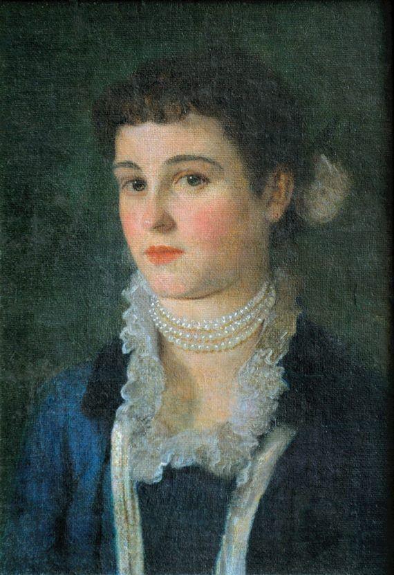 pintura Retrato De Clara Klimt - Gustav Klimt