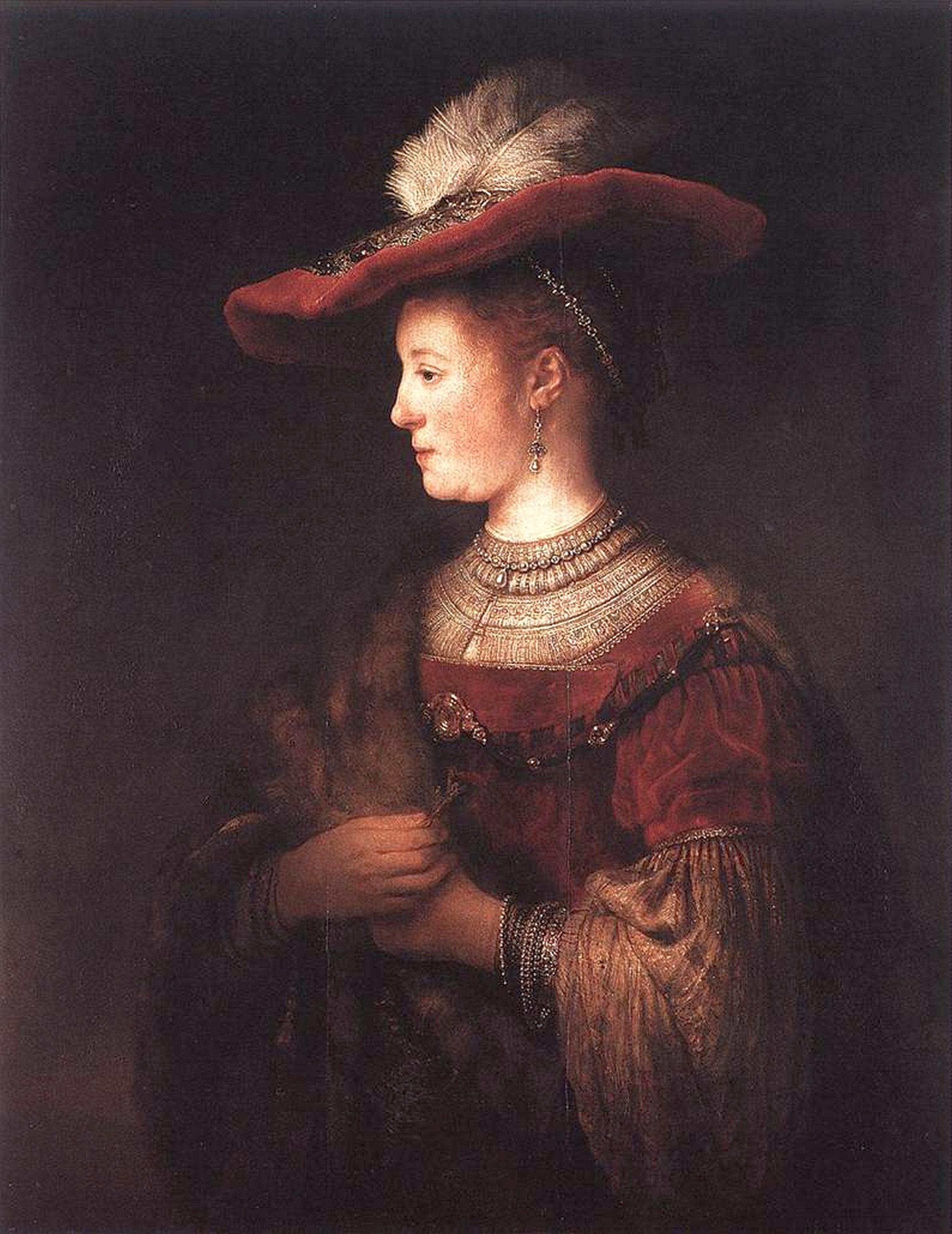 pintura Retrato De Saskia Van Uylenburgh - Rembrandt