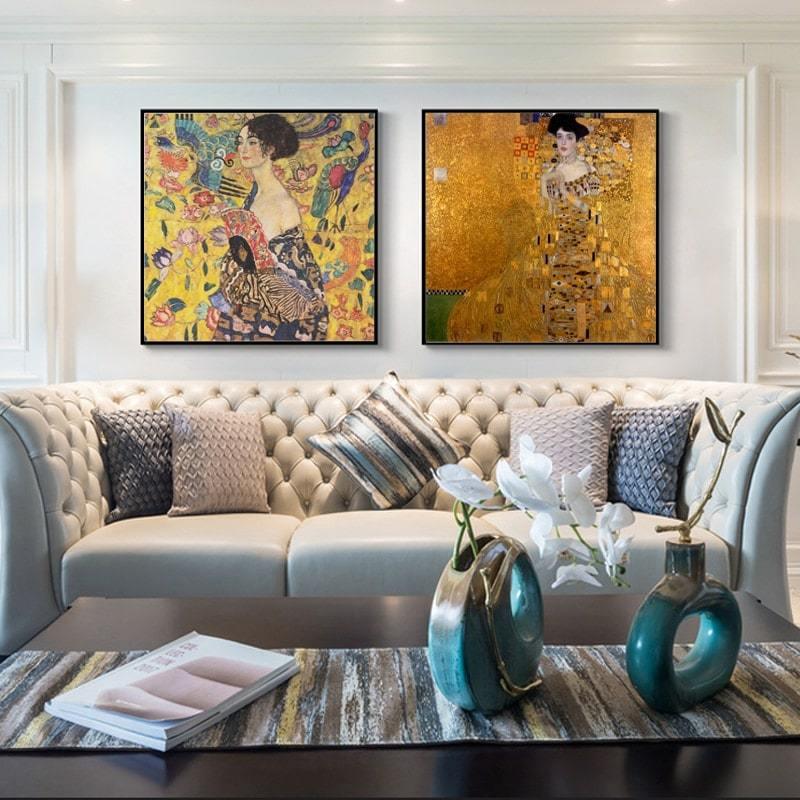 pintura Retrato de Adele Bloch Bauer I - Gustav Klimt