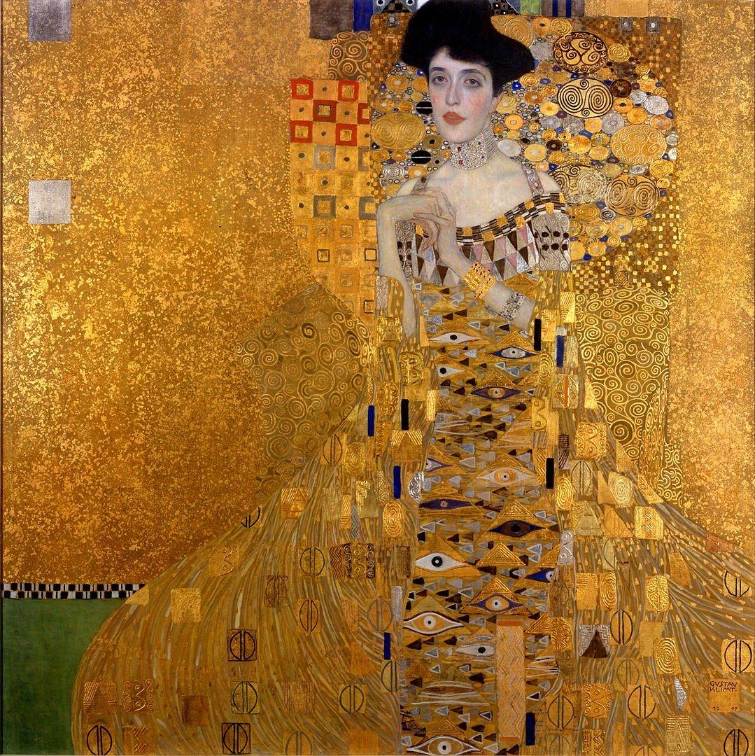 pintura Retrato de Adele Bloch Bauer I - Gustav Klimt