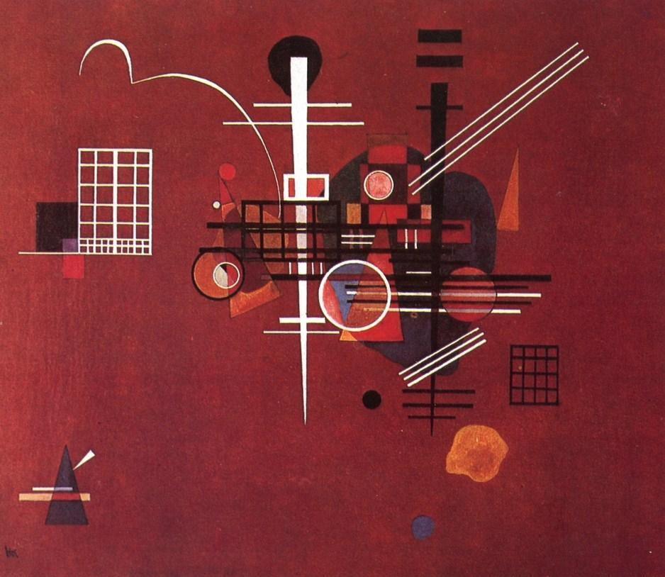pintura Rojo Opaco - Wassily Kandinsky