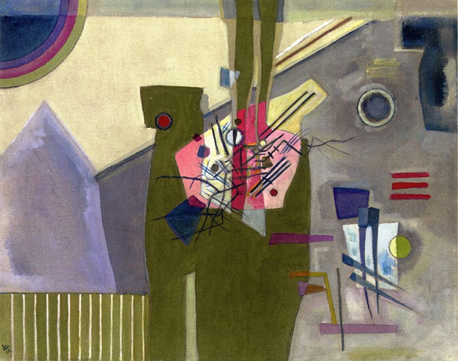 pintura Rosa En Gris - Wassily Kandinsky