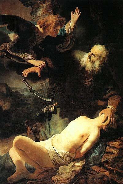 pintura Sacrificio De Isaac - Rembrandt