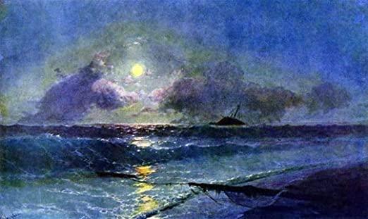 pintura Salida De La Luna En Feodosia - Ivan Aivazovsky