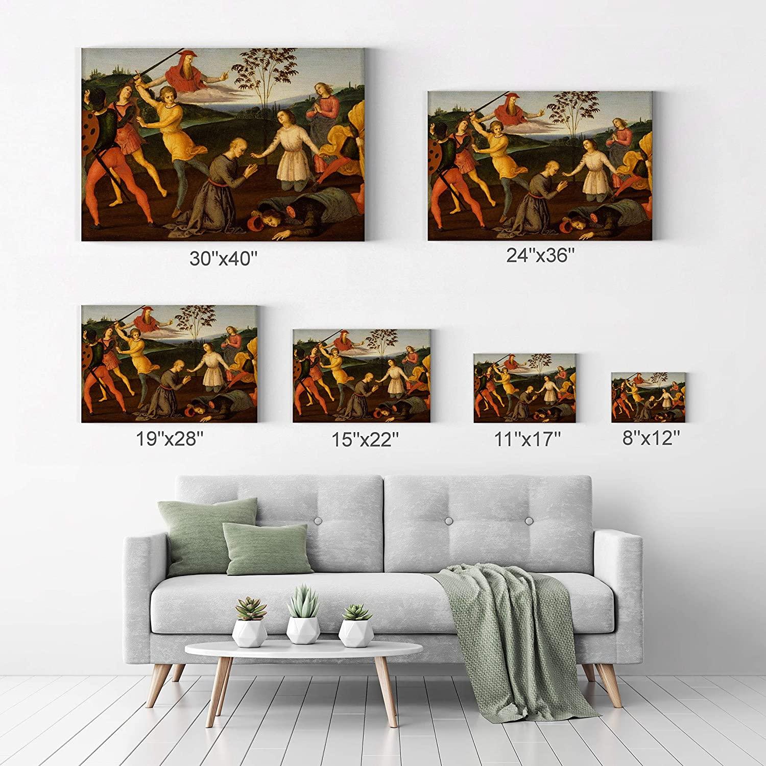 pintura San Jerónimo salvando a Sylvanus y castigando al hereje Sabinianus - Rafael