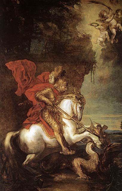 pintura San Jorge Y El Dragón - Anthony Van Dyck