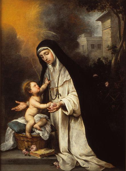 pintura Santa Rosa de Lima - Bartolomé Esteban Murillo