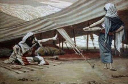 pintura Sarai Envía A Agar Lejos - James Tissot