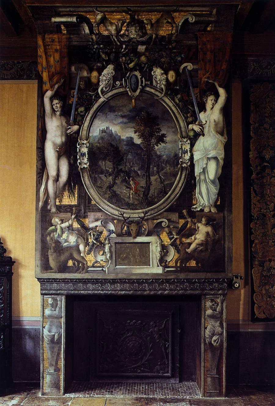 pintura Seno de la Chimenea - Abbate Niccolo dell