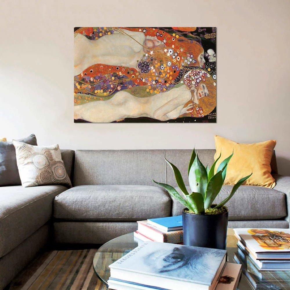 pintura Serpientes De Agua II - Gustav Klimt