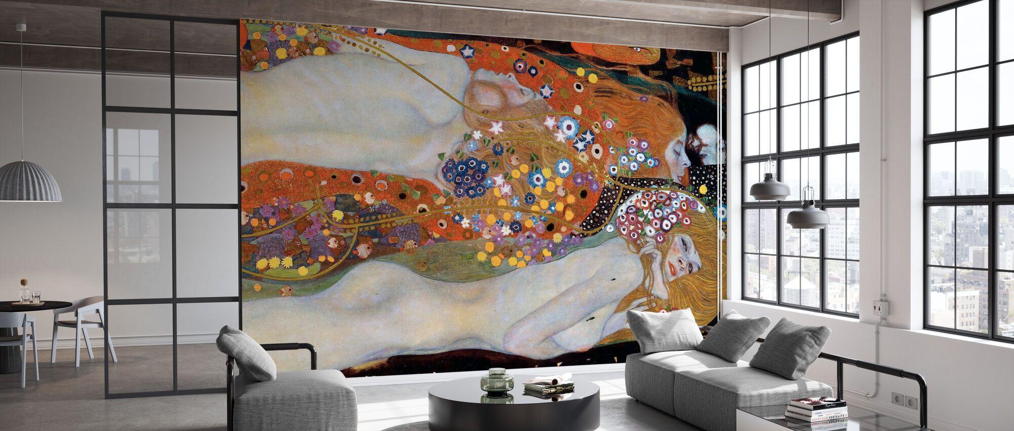 pintura Serpientes De Agua II - Gustav Klimt