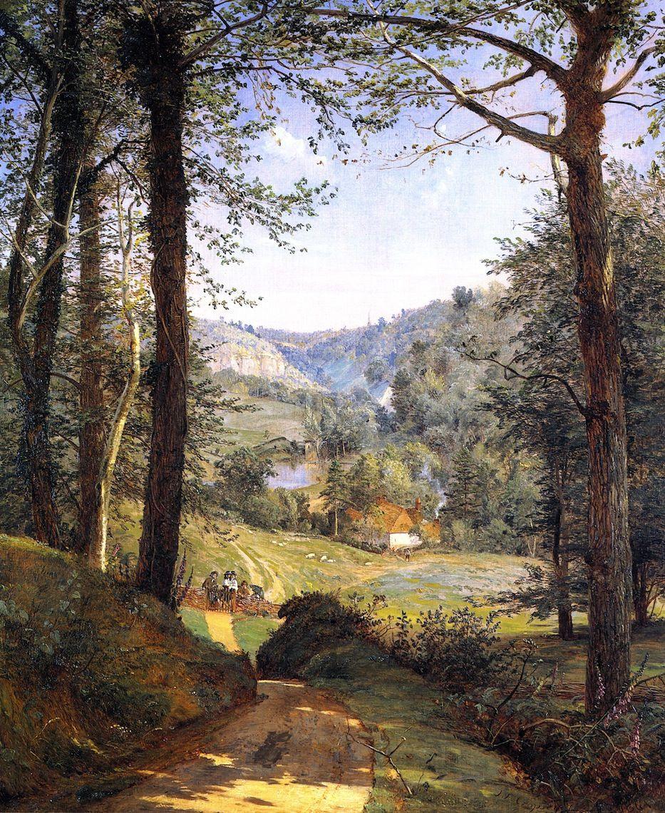 pintura Sierra Luccombe, Isla De Wight - Jasper Francis Cropsey