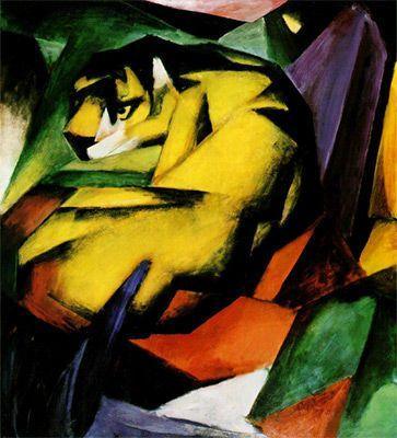 pintura Tigre - Franz Marc