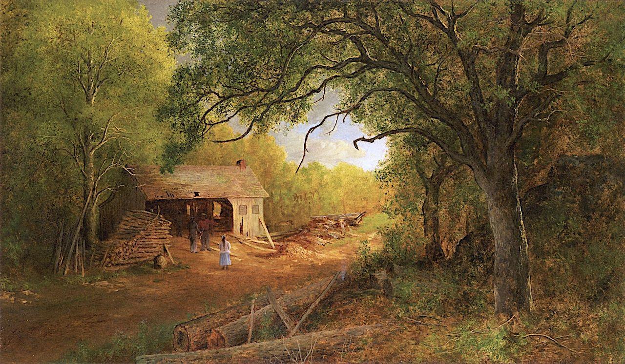 pintura Un Aserradero En El bosque - Ralph Albert Blakelock