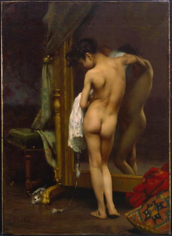 pintura Un Bañista Veneciano - Paul Peel