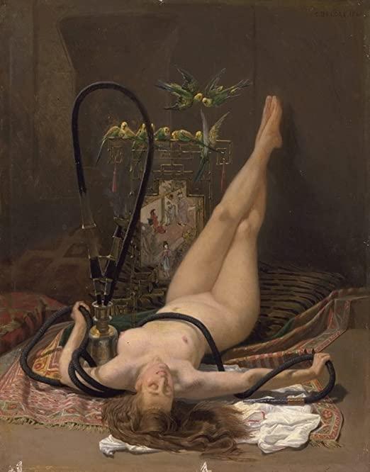 pintura Un Humo Voluptuoso - Charles Edouard Edmond Delort