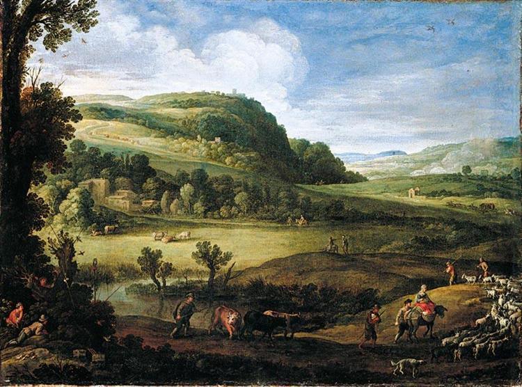 pintura Un Paisaje Extenso - Paul y Mattheus Brill