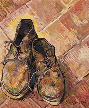 Artwork Van Gogh Sneakers A Pair Of Shoes