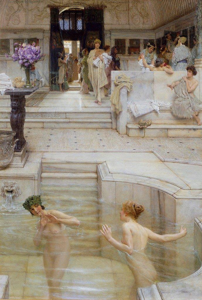 pintura Una Costumbre Favorita - Lawrence Alma-Tadema
