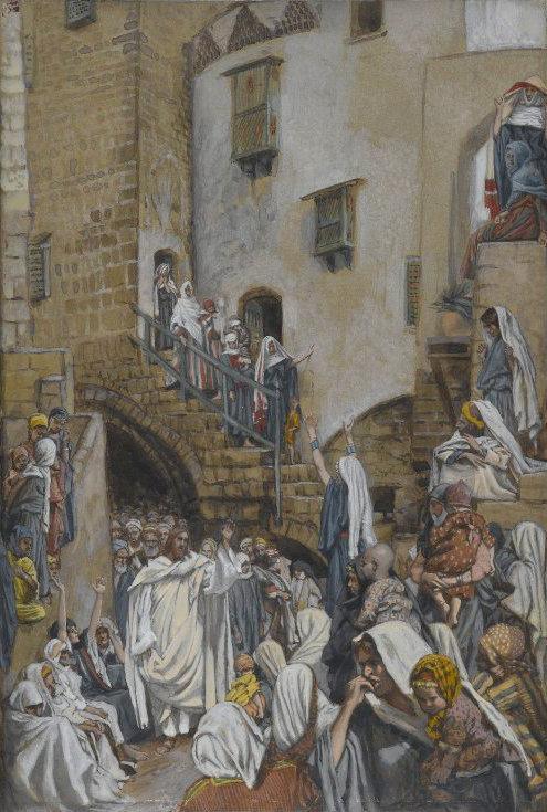pintura Una Mujer Llora En Una Multitud - James Tissot