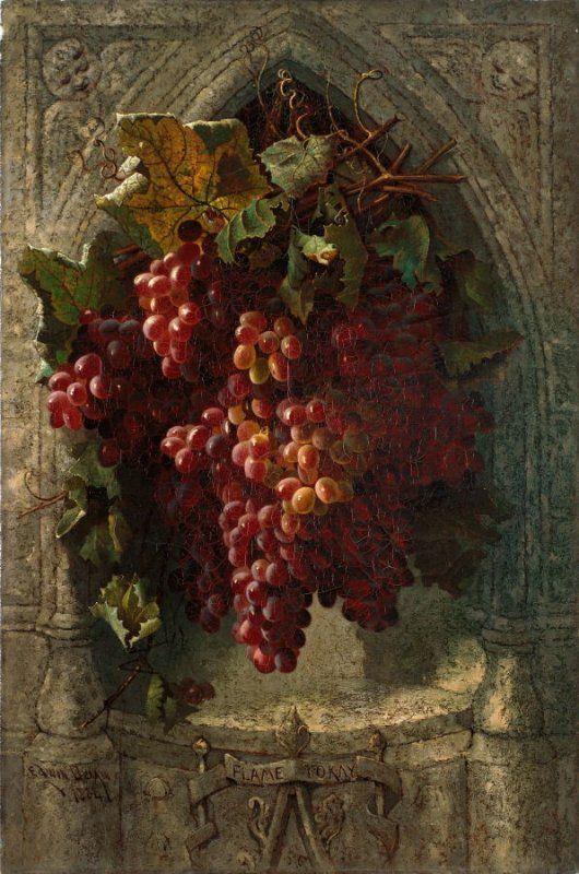 pintura Uvas Tokay De Llama - Edwin Deakin