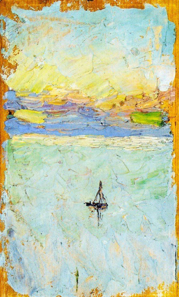 pintura Velero En El Mar - Wassily Kandinsky