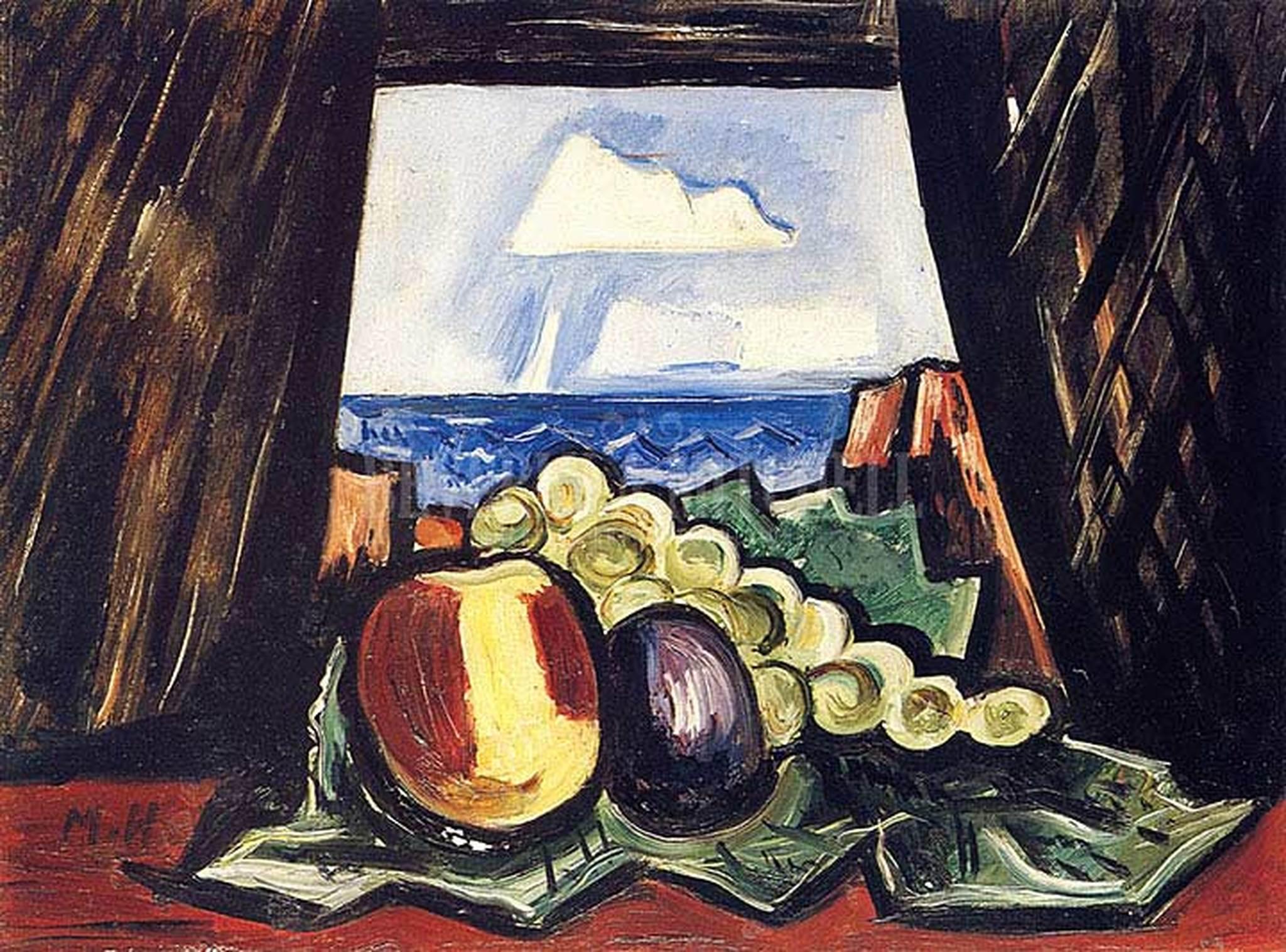 pintura Ventana Del Mar, Nueva Inglaterra - Marsden Hartley