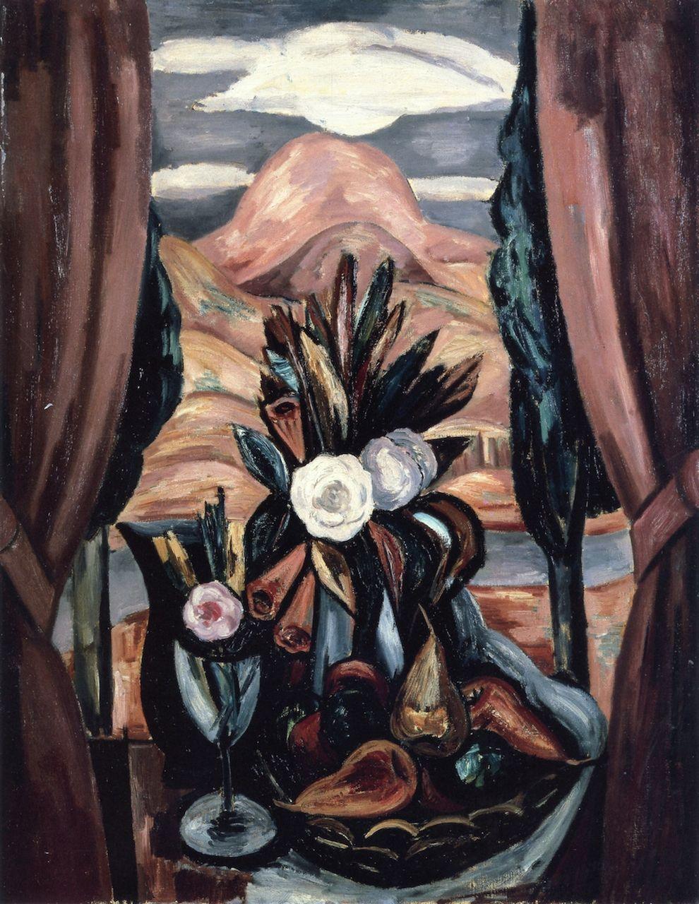pintura Ventana, Nuevo México - Marsden Hartley