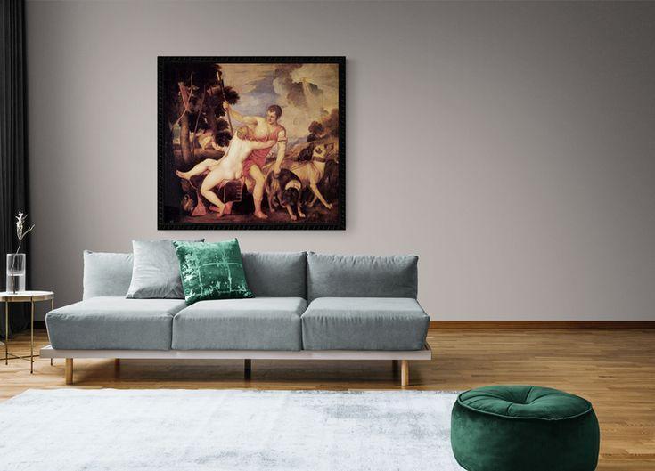 pintura Venus y Adonis - Tiziano