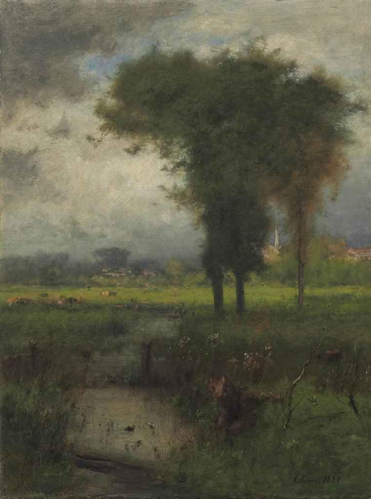 pintura Verano, Montclair - George Inness