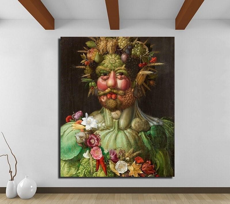 pintura Vertumnus (Retrato de Rodolfo II en traje de Vertumno) - Giuseppe Arcimboldo
