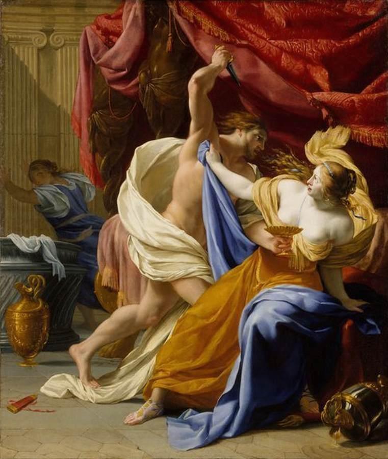 pintura Violación De Tamar - Eustache Le Sueur