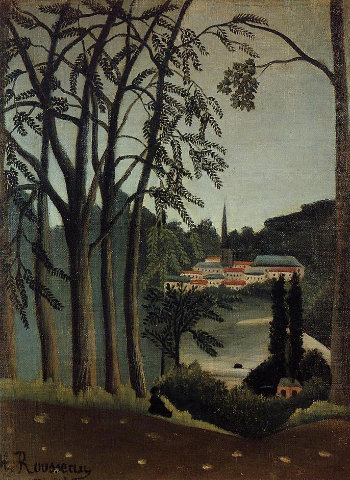 pintura Vista De Saint Cloud - Henri Rousseau