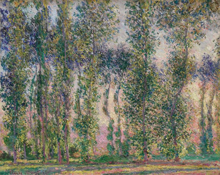 Álamos En Giverny - 1887
