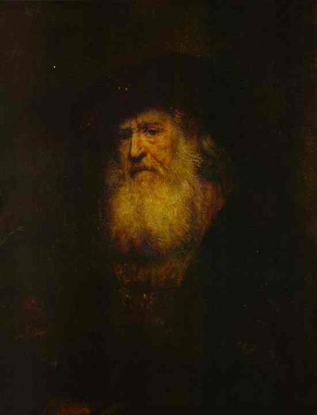 Portrait d'un homme barbu avec béret noir - 1654