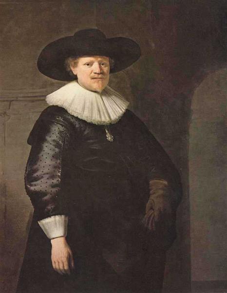 Portræt af en mand (muligvis digteren Jan Harensz Krul) - 1633