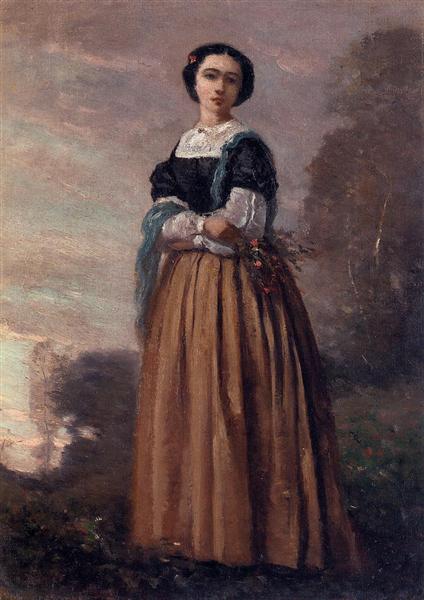 Ritratto di una donna in piedi - 1850
