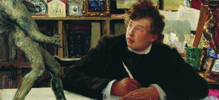 Porträtt av Alesha Repin (Pushkin Age) - 1916