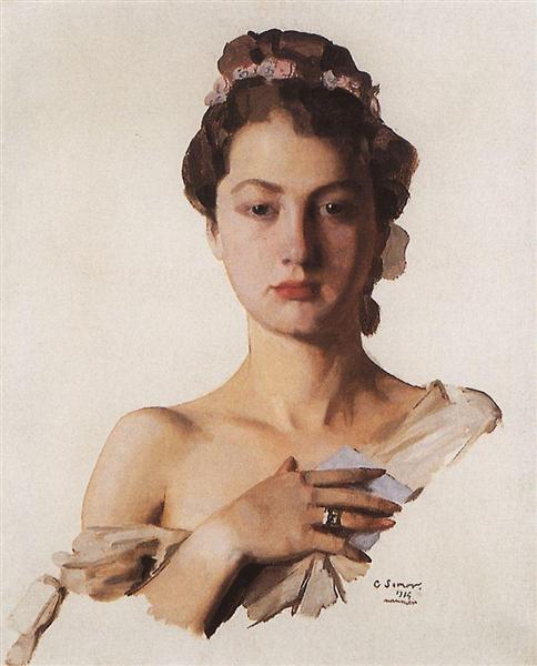 Porträtt av Alexandra Levchenko - 1934