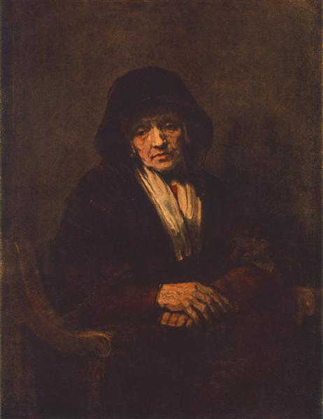 Porträt einer alten Frau - 1654