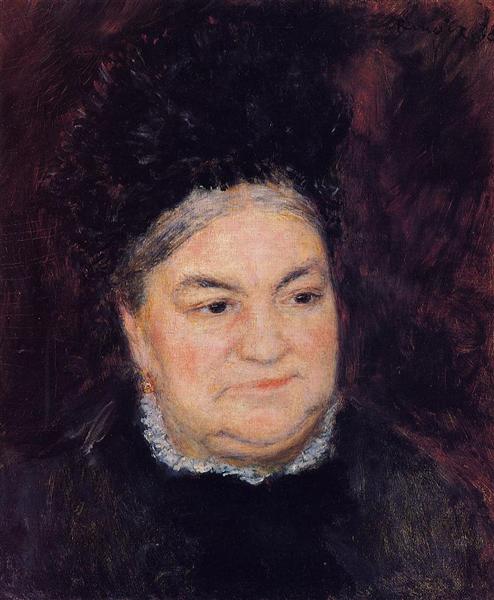 Porträtt av en gammal kvinna (Madame Le Coeur) - 1878