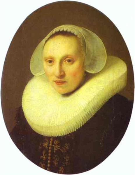 Portræt af Cornelia Pronck - Kone af Albert Cuyper - I en alder af 33 - 1633