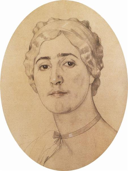 Retrato de D. Karysheva - 1914