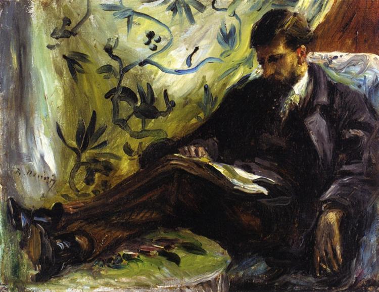 Portrait d'Edmond Maitre (le lecteur) - 1871